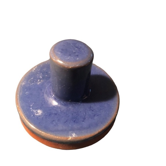 Vintage Terracotta 2” Butter Or Cookie Press Vintage Clay Teddy Bear Bunny - Picture 10 of 10